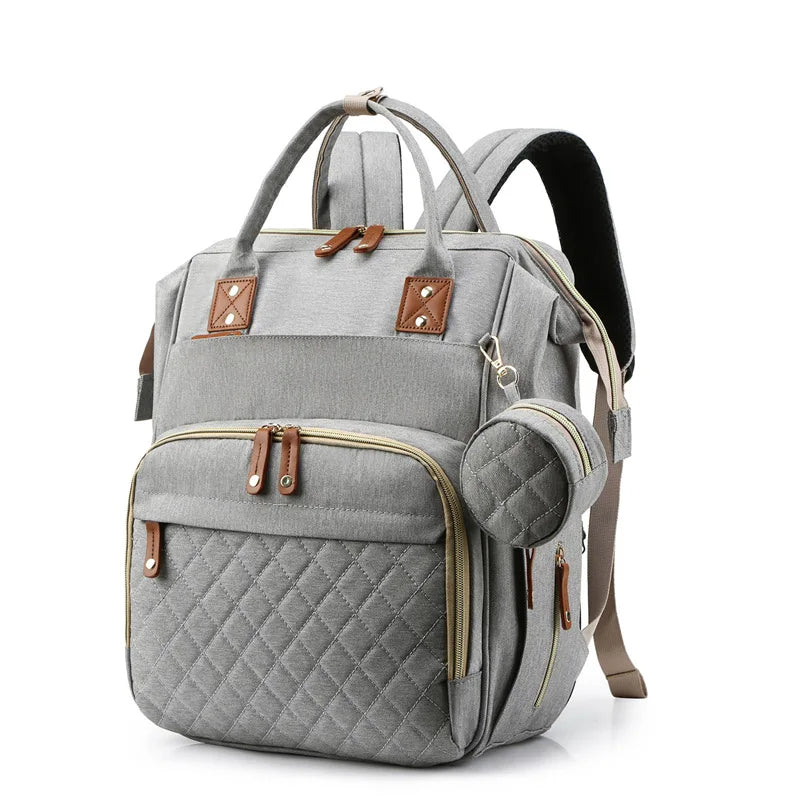 Wickeltasche rucksack grau Clearance